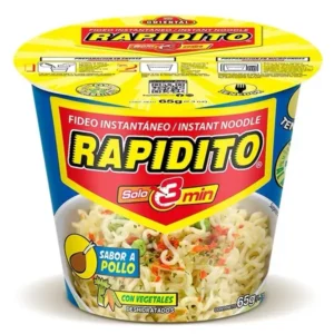 Oriental Rapidito Sabor a Pollo Instant Noodle, 65g
