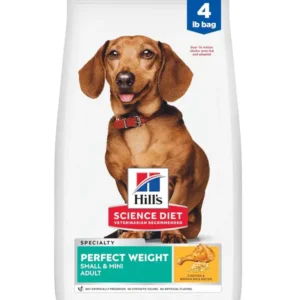 Adult Perfect Weight Small & Mini Dry Dog Food, Chicken, 4 lb