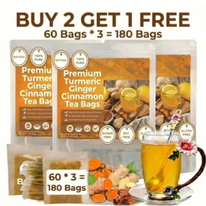 New 360/120/60Pcs Turmeric Ginger Cinnamon Tea
