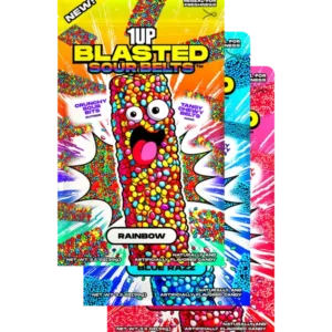 1UP Candy Blasted Sour Belts, 3 Bags