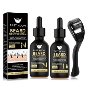 Beard Growth Serum & Beard Massage Derma Roller