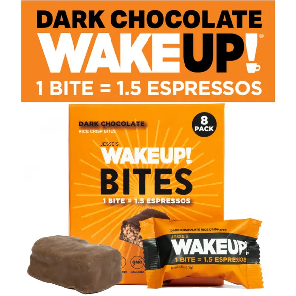 WAKE UP! Caffeinated Chocolate Protein Bites, 8 Pack