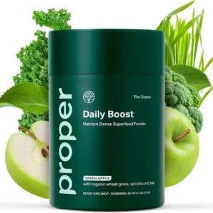 Organic Greens Superfood Powder with Wheatgrass Spirulina Chlorella and Probiotics Daily Green Drink Mix and Veggie