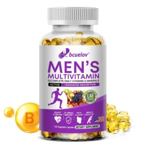 Bcuelov Men's Multivitamin Health Supplement,Supports Heart and Brain Health, 120 Capsules