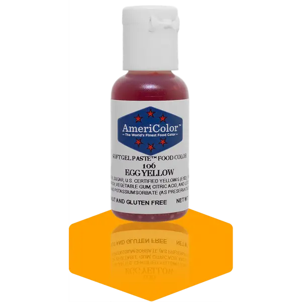 AmeriColor, Egg Yellow, .75 Ounce, Soft Gel Paste Food Color