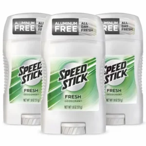 Speed Stick Aluminum-Free Deodorant for Men, Fresh Scent, 1.8 oz (Pack of 3)