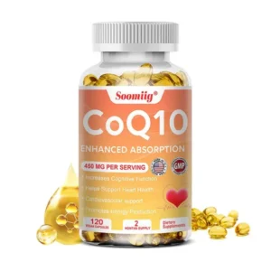Soomiig Organic Vegan Coenzyme CoQ10 Capsules Supplement