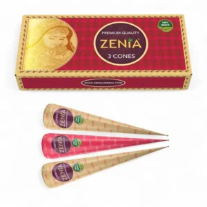 (3 pc) 25g Fresh Zenia Natural Henna Cones