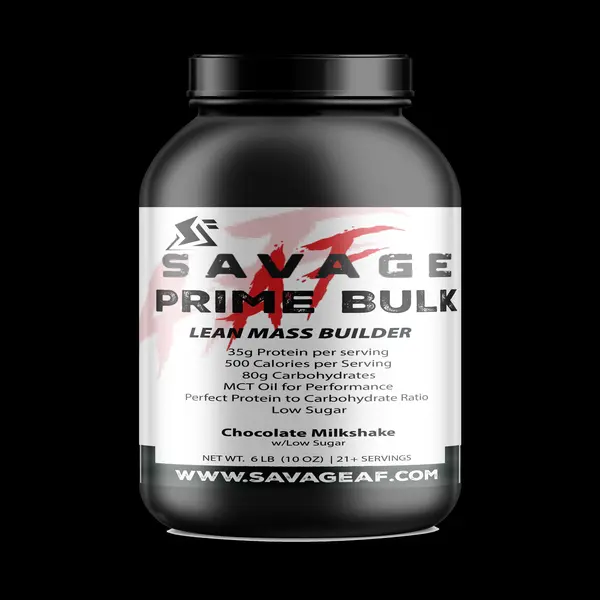 Savage Prime Bulk Mass Gainer Protein Powder, 5LB