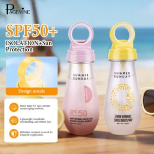SPF50+ Invisible Sunscreen Spray, Cooling Sunblock Mist, Fast Absorbing UV Protection for Daily Use
