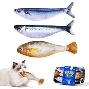 Potaroma Rechargeable Flopping Fish Cat Toy 3-Pack